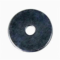 1/8" x 3/4" Fender Washers, Zinc Cr+3, Qty 100