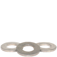 5/16" SAE Flat Washers, Zinc Cr+3, Medium Carbon Steel, Thru-Hardened, Made in USA, Qty 100