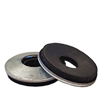 #8 x 1/2" Bonded Sealing Washers, Galvanized, Qty 100
