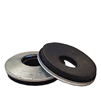 #10 x 1/2" Bonded Sealing Washers, Galvanized, Qty 100