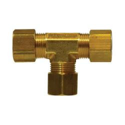 AMC 00064-08 Tee, 1/2 in Compression x 1/2 in Compression x 1/2 in Compression, Brass