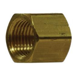 AMC 06108-02 Barstock Cap, 1/8 in FNPTF, 0.47 in, Brass