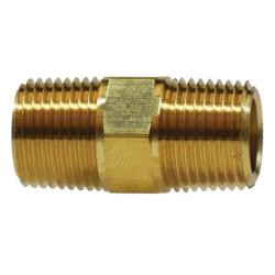 AMC 06122-12-001 Hex Nipple, 3/4 in MNPTF x 3/4 in MNPTF, 1.55 in, Brass