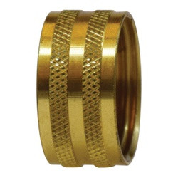 Midland Metal 07039-12 Hex Pipe Garden Hose Nut, 3/4 in NPSM, Brass