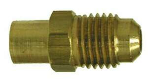 Midland Metal 10600 Flare x SWT Elbow, SAE 45 Deg Flare, 1/4 Flare x 1/4 Sweat Adapter, Brass Fittings