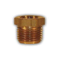 Midland Metal 110-164 MAF/USA Hex Bushings, MAF/USA PIPE, 1 x 1/4 Mip x Fip Bs Bushing, MAF/USA Brass Fittings