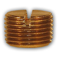 Midland Metal 117-2 MAF/USA Slotted Head Plugs, MAF/USA PIPE, 1/8 Brass Slotted Plug, MAF/USA Brass Fittings