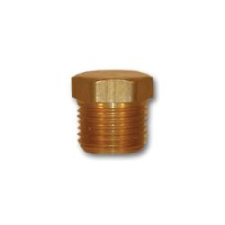 Midland Metal 121-16 MAF/USA Hex Head Plugs, MAF/USA PIPE, 1 Mip Cored Hex Hd Plug, MAF/USA Brass Fittings