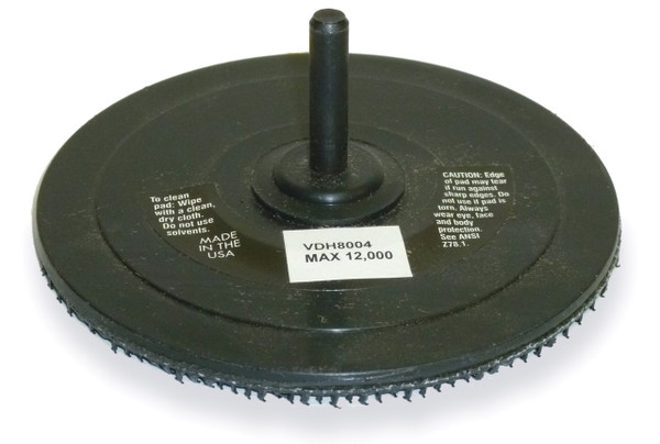 Alfa Tools VDH8004 4 x 1/4 Hook & Loop Surf Disc Holder, 1/4" Shank