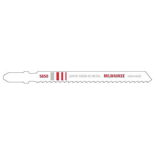 Milwaukee 48-42-5850 4' 8TPI T-Shank Metal Cutting Bi-Metal Jig Saw Blades 5PK