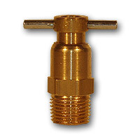 Mid-America Fittings 201P Drain Cock, 1/4 in Nominal Pipe, MPT, Brass Body