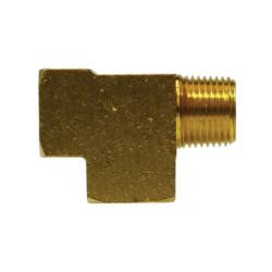 Midland Metal 23750X2 MAF/USA Street Tees, MAF/USA PIPE, 1/8 Fpt x Mpt Street Tee Sae, MAF/USA Brass Fittings