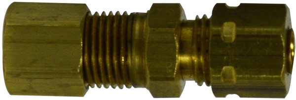 Midland Metal 27189 Adapter with 27005 Self-Align Sleeve, 3/8 in Compression x 3/8 in MIP, Brass