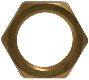 Midland Metal 28321J Jam Nut, 7/8-20 UNEF Threaded, Brass