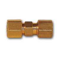 Midland Metal 283X2 MAF/USA Precision Grip Fittings - Double End Unions, MAF/USA COMPRESSION, 1/8 Pg Splt/Slv Dble End Union, MAF/USA Brass Fittings