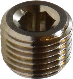Midland Metal 28840 Countersunk Hex Plug, BSPT/BSPP Fittings, 1/8 Bspt C/S Hex Plug, Brass Fittings
