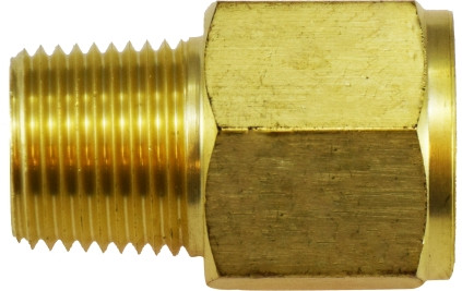 Midland Metal 28869 Adapters, BSPT/BSPP Fittings, 3/8 Mip x 3/8 F Bspp Adapter, Brass Fittings