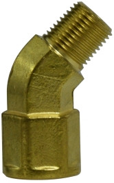Midland Metal 02-02 BRASS 45 MALE BSPT X FEMALE BSPT - 28965