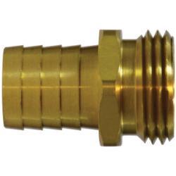 Midland Metal 29MGH-412 MAF/USA Barb x MGH, MAF/USA GARDEN HOSE, 1/4 Hid x 3/4 Mht Gh Barb, MAF/USA Brass Fittings