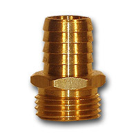Midland Metal 29MGH-812 MAF/USA Barb x MGH, MAF/USA GARDEN HOSE, 1/2 Hid x 3/4 Mht Gh Hose Barb, MAF/USA Brass Fittings