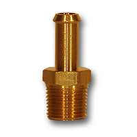 Midland Metal 29SB-44 Single Barb to Male Pipe, MAF/USA HOSE BARB, 1/4 Hid x 1/4 Mpt Single Barb, MAF/USA Brass Fittings