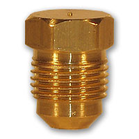 Midland Metal 39-4 MAF/USA Flare Plugs, MAF/USA FLARE, 1/4 Od Flare Plug, MAF/USA Brass Fittings