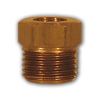 Midland Metal 41IFB-3 MAF/USA INV Nuts, MAF/USA INVERTED FLARE, 3/16 Brass Inverted Flare Nut, MAF/USA Brass Fittings