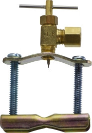 Midland Metal 46090A Self Piercing Needle Valve Kit, 1/4 in Nominal, Compression, Brass Body