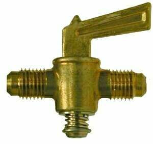 Midland Metal 46117 Shut-Off Cock, 3/8 in Nominal, Male Flared, Forged Brass Body