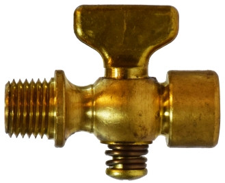 Midland Metal 46361 Air Cock, 1/4 in Nominal, MIP x FIP, Brass Body