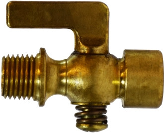 Midland Metal 46365 Air Cock, 1/8 in Nominal, MIP x FIP, Brass Body