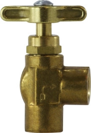 Midland Metal 46798 Regulating Needle Valve, 1/8 x 1/8 in Nominal, FIP x FIP, Brass Body