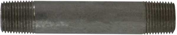 Midland Metal 52045 Seamless Pipe Nipple, 3/8 in MPT x 3/8 in MPT, 3-1/2 in L, Stainless Steel, SCH 80 Schedule