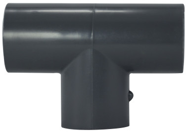Midland Metal 801020 Pipe Tee, 2 in Slip x 2 in Slip x 2 in Slip, PVC, Gray, SCH 80 Schedule