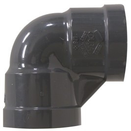 Midland Metal 808005 90 deg Elbow, 1/2 in FIP x 1/2 in FIP, PVC, Gray, SCH 80 Schedule