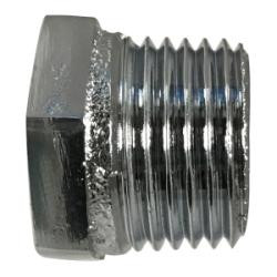 AMC 81110-1608 Hex Bushing, 1 in MPT x 1/2 in FPT, Brass, Chrome-Plated
