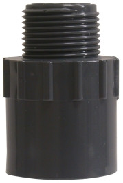 Midland Metal 836012 Slip x MPT Adapters, Sch 80 PVC Fittings, 1-1/4 Mip x Slip Sc80 Pvc Adpter, Plumbing Accessories