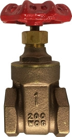 Midland Metal 940133C Gate Valve, 3/4 in Nominal, FIPT, 200 psi WOG Pressure, 32 to 320 deg F