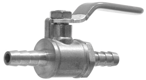 Midland Metal 1/4BARB X 1/4BARB CP BALL VALVE - 944005