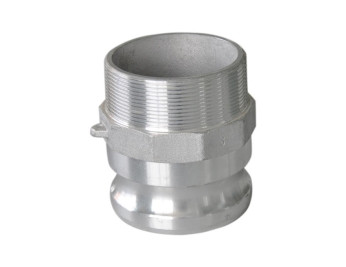 Buchanan Rubber CGF-2015-A Cam and Groove Reducer Adapter, 2 in Type F x 1-1/2 in MNPT, Aluminum