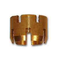 Midland Metal HE60-6 Hose End - Sleeves, MAF AIR BRAKE, 3/8 I.D. Hose End Sleeve, MAF/USA Brass Fittings