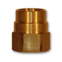 Midland Metal HE61-6 Hose End - Nuts, MAF AIR BRAKE, 3/8 Hose End Nut, MAF/USA Brass Fittings