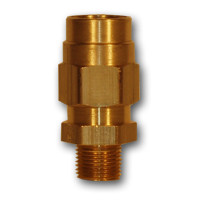 Midland Metal HE68-88 Hose End - Connector Complete, MAF AIR BRAKE, 1/2He x 1/2Mpt Hose End Male, MAF/USA Brass Fittings