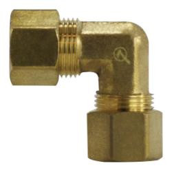 Mid-America Fittings LF265X8 Union Elbow, 1/2 in Compression x 1/2 in Compression, Brass