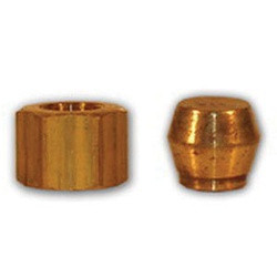 Mid-America Fittings LF6646CF-46 Adapter, 1/4 in Compression x 3/8 in Male Flared, Brass