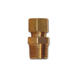 Mid-America Fittings LF68-812 Adapter, 1/2 in Compression x 3/4 in MPT, Brass