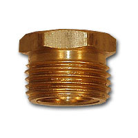 Mid-America Fittings LF80GH Rigid Adapter, 3/4 in MGH x 1/2 in FPT, Brass