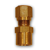 Mid-America Fittings NT66-86 Adapter, 1/2 in Tube OD x 3/8 in FNPT, Brass
