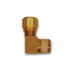 Mid-America Fittings NT69-1212VS 90 deg Elbow with RTS, 3/4 in Tube OD x 3/4 in MNPTF, Brass