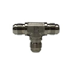 Midland Metal SS2603-08-08-08 Bulkhead Tee, 1/2 in Male JIC x 1/2 in Male JIC x 1/2 in MJIC, Stainless Steel